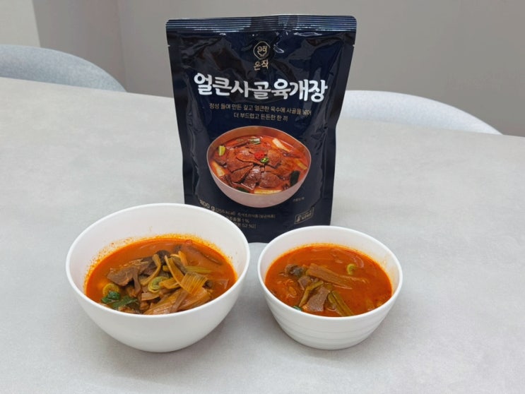  이영자육개장 온작 얼큰사골육개장 토란, 대파, 양지를 가득 담은 간편식 육개장 맛후기