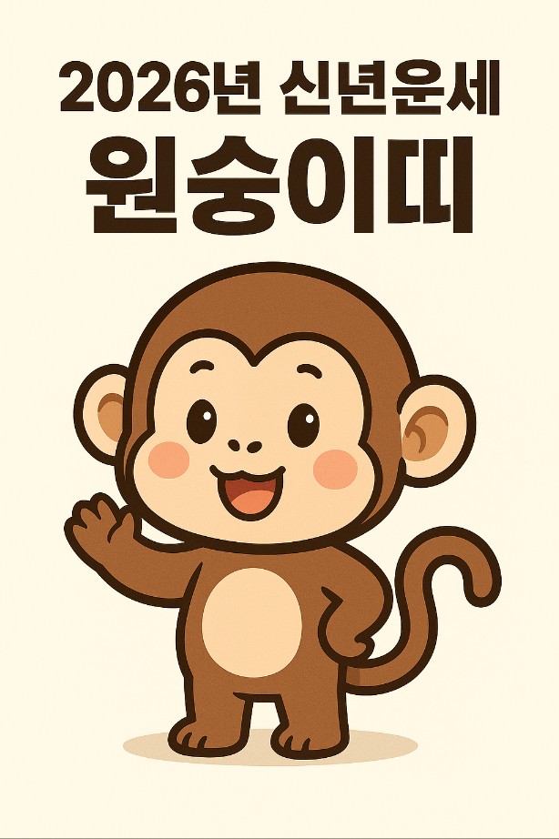  2026년 신년운세 시리즈 9탄 원숭이띠! 올해 이렇게 흘러간다!