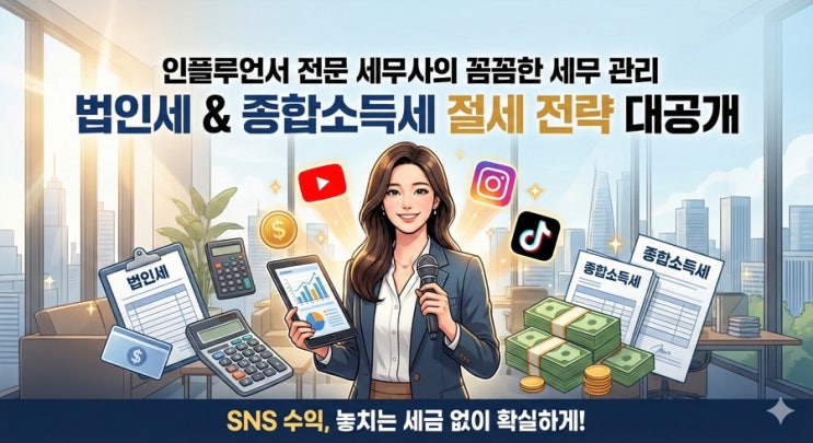  인플루언서 세무사ㅣ법인세・종합소득세 절세 전략