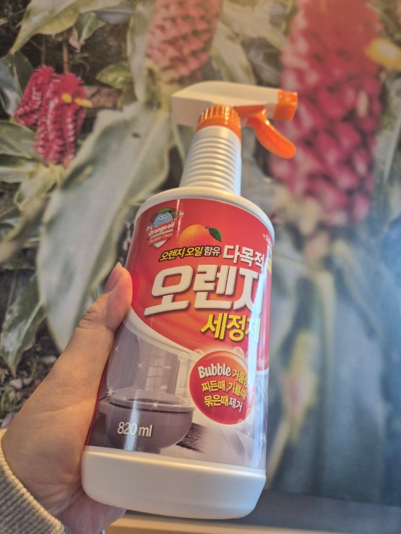 다이소 소문난 품절템 다목적 오렌지 세정제로 살림똥손이 욕실, 가스렌지 청소해봄