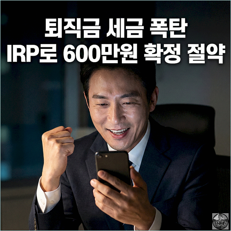  IRP 퇴직금 수령 시 세금 30% 아끼는 원리 퇴직소득세 절세 계산법 총정리