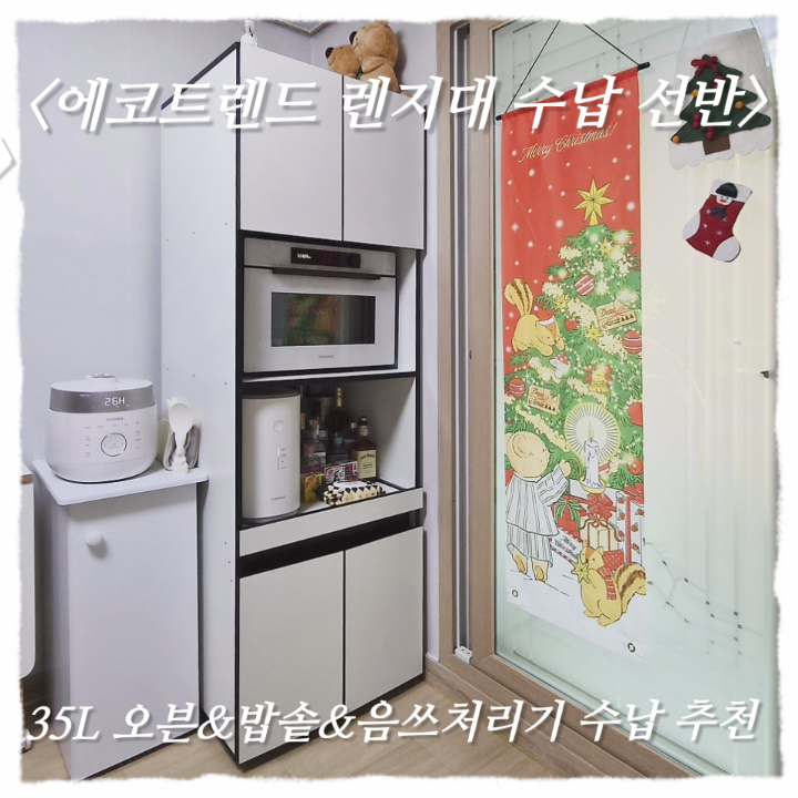 신혼가구 추천! 삼성 비스포크 35L 멀티쿠커 수납 해결! 오늘의집《에코트렌드 광파형 수납장....