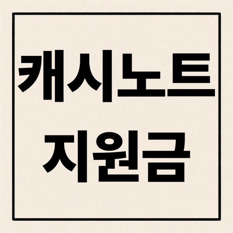 캐시노트 지원금 한눈에 보기 조건·절차·혜택 정리 소상공인 카드 수수료 환급 확인 가이드