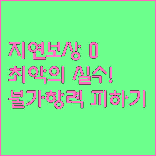 지연 보상 못 받는 최악의 실수 항공사 불가항력 피하는 법
