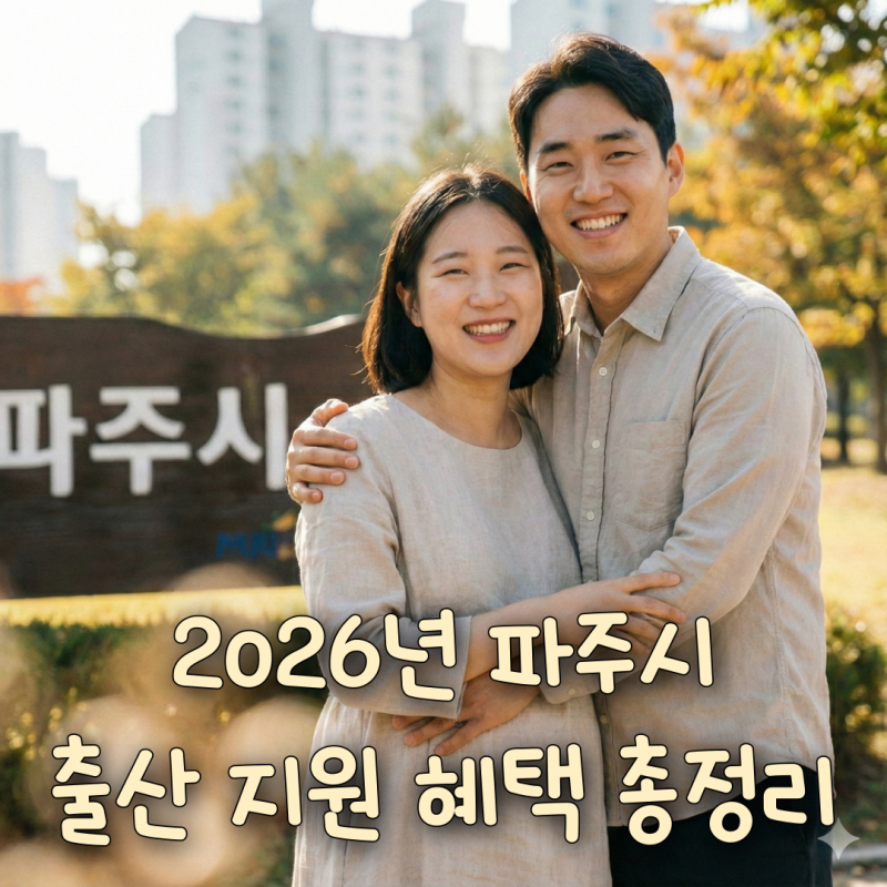 파주시 출산지원금 2026년 임산부 혜택 총정리(임신~출산 타임라인별)