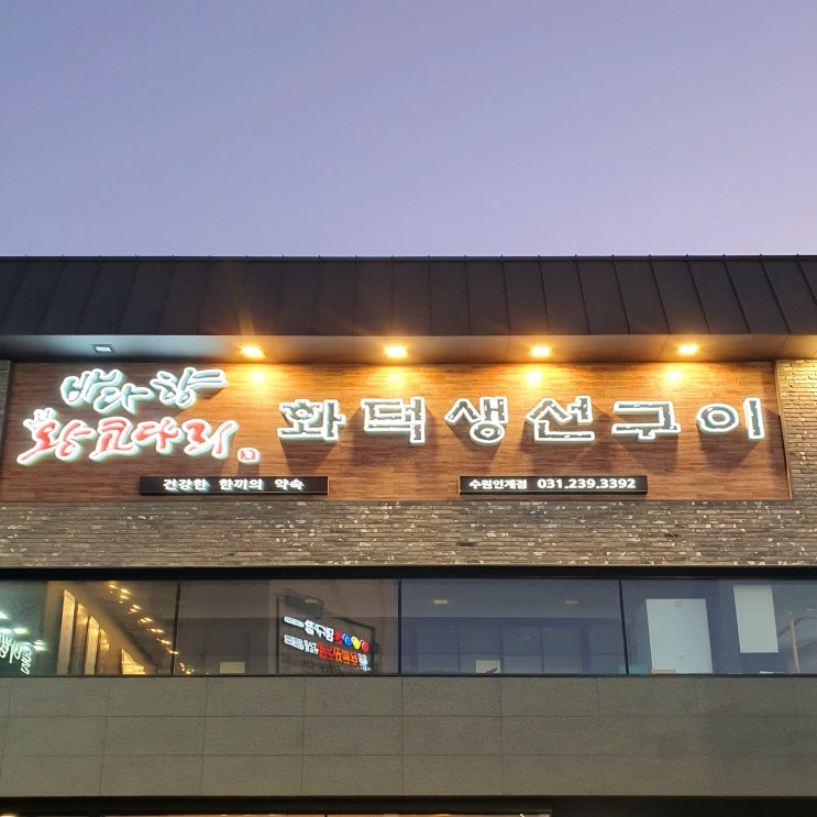  인계동 맛집 바다향왕코다리 인계직영점 화덕생선구이 엄청 커