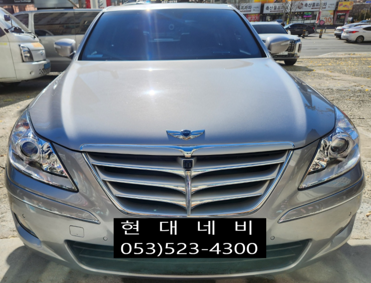  제네시스BH 순정네비게이션 화면백화 불량 수