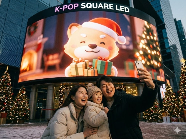  2025 강남 윈터페스타, '붉은 말' 미디어쇼 시간 & 명당 정리,코엑스 '무료' 크리스마스 데이트 코스 & 관람 꿀팁