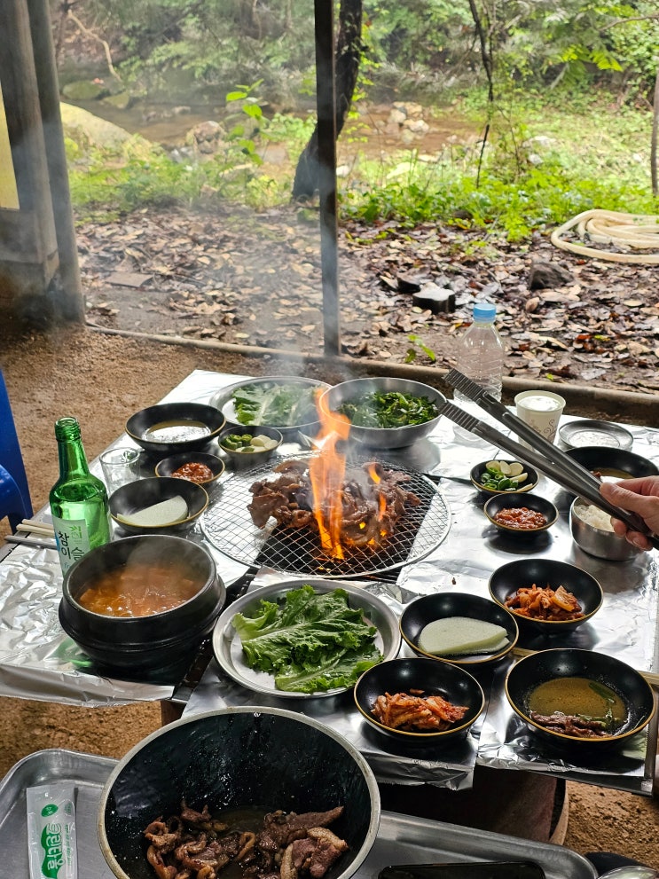  남양주 맛집 계곡뷰 진미오리숯불구이 성시경 미친맛집 웨이팅