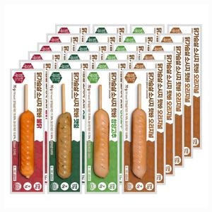 방탄푸드 닭가슴살 소시지 핫바 70-gram 4종 24팩 오리지널6+깻잎6+청양고추6+불닭6, 1세트, 70-gram....