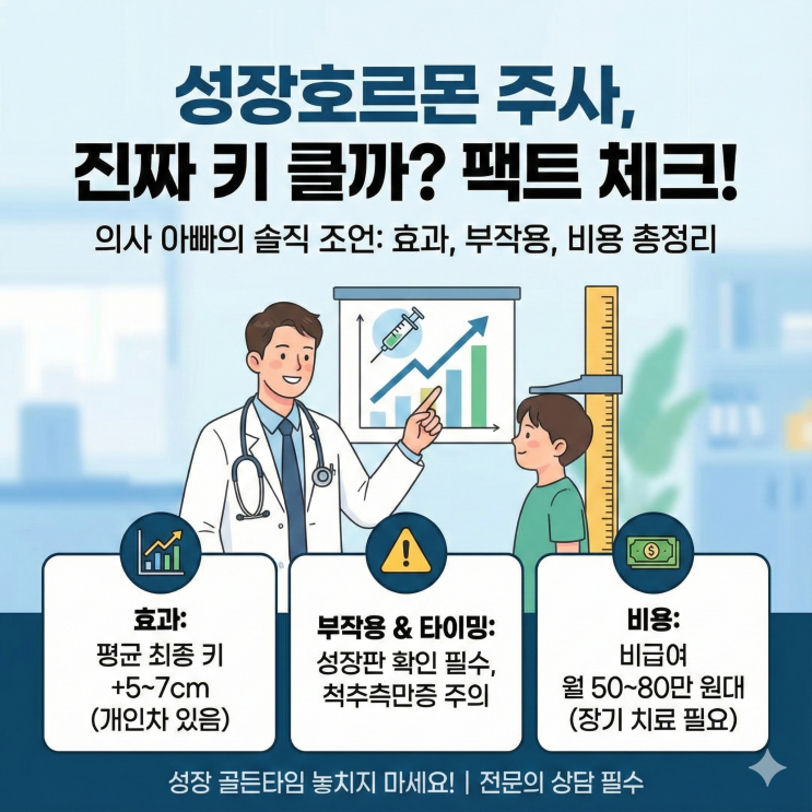  성장호르몬 주사, 진짜 키가 클까요?