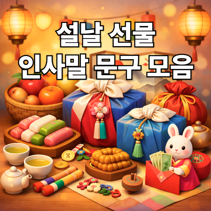  설날 선물 인사말 문구 모음, 선물 보낼 때 정성 담긴 메시지