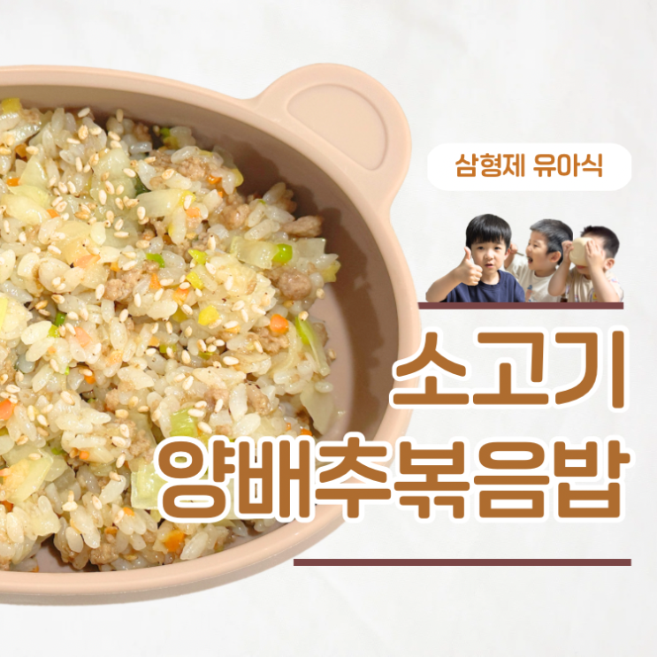  입맛 다른 형제도 완밥하는 아기 소고기양배추볶음밥