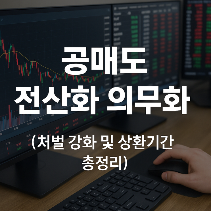  공매도 전산화 의무화 무차입 공매도 처벌 강화 및 NSDS 시스템 상환기간 통일 총정리