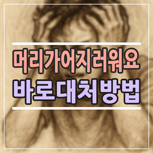  머리가 어지러워요 증상 정리｜집에서 바로 할 수 있는 대처 방법