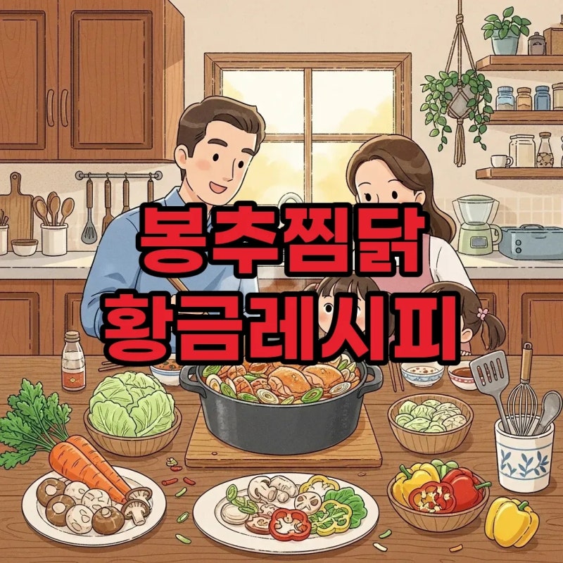 온 가족 만족! 봉추찜닭레시피 닭다리살 간장찜닭 만들기