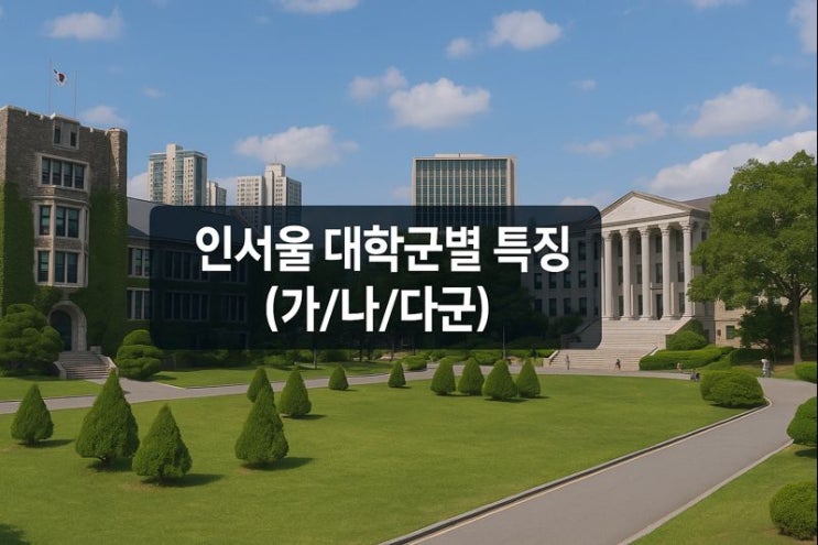  인서울 정시 지원 전략 총정리: 점수대별·군별·학과별 실전 가이드