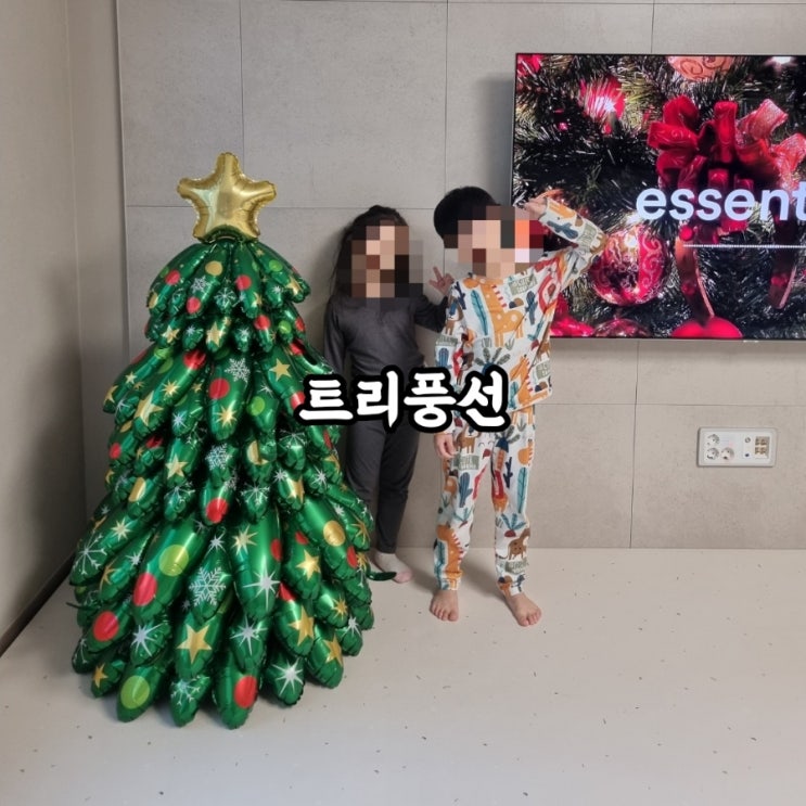  파티용품 데코 용품 스탠딩 크리스마스 트리 풍선 초대형