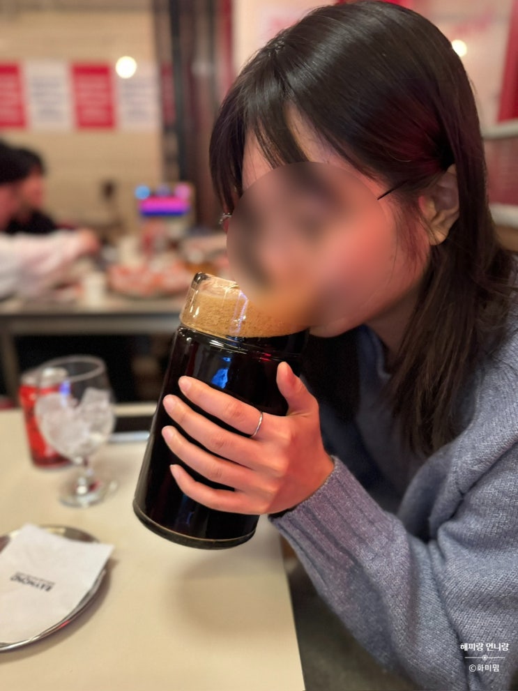 홍대 맛집 피자 레이몬드 1리터 맥주 피넛버터포터에일