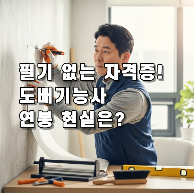 도배기능사 합격률, 연봉, 그리고 현실적인 취업 전망 완벽 분석