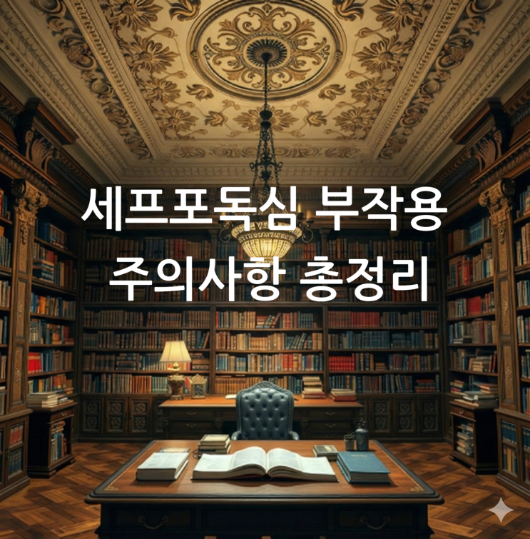  세프포독심 부작용 주의사항 총정리