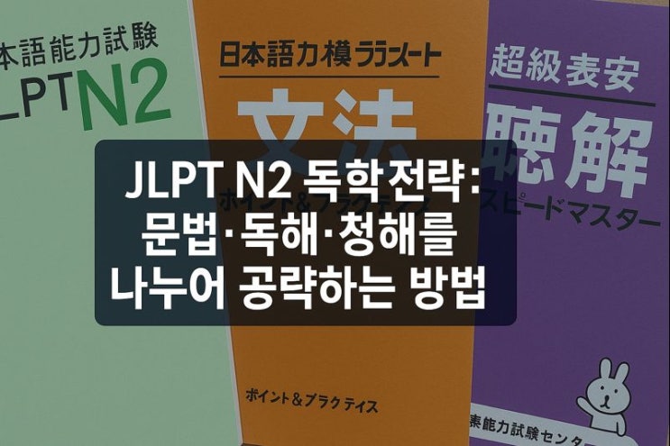  JLPT N2 독학 전략: 문법·독해·청해를 나누어 공략하는 방법