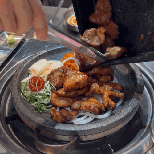  왕십리역 고기집 추천, 갈꾸집! 직화 돼지양념구이와 돌판 간짜장 꿀조합 솔직후기