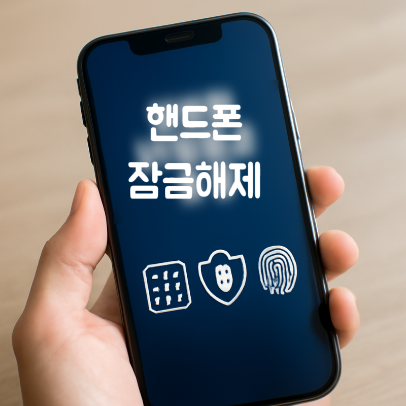 핸드폰 잠금해제 모든 상활별 해결 방법 총정리