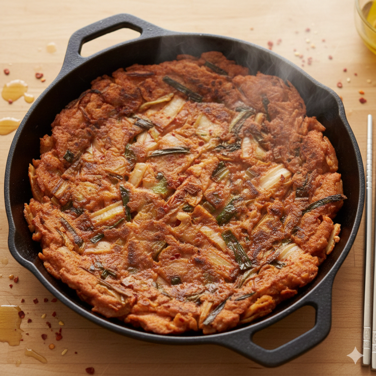  김치전, 이렇게 부치면 식감이 완전히 달라진다