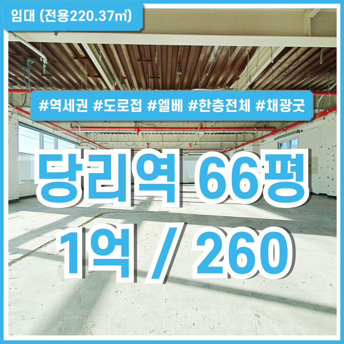  [임대] 부산시 사하구 당리동상가 역세권 도로변 유동인구 많은 당리역60평대상가 엘베 남녀구분화장실 아주 깔끔하고 채광 풍부한곳!