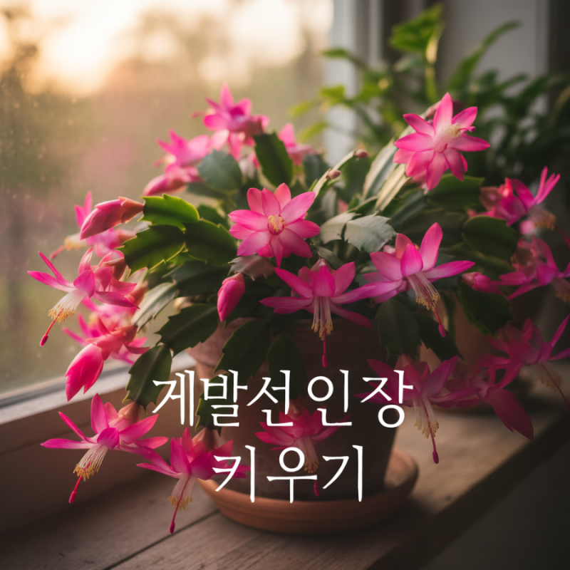 게발선인장(크리스마스 선인장)키우기 겨울꽃의 매력 물주기 쉬운번식법