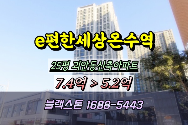  e편한세상온수역 경매 25평 괴안동아파트