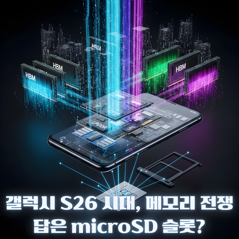 갤럭시 S26(Galaxy S26), AI 메모리 대란이 부른 microSD 슬롯 역주행? 스마트폰 저장공간·용량 전략....