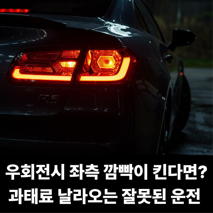  우회전시 좌측 깜빡이 킨다면? 과태료 날라오는 잘못된 운전 방법