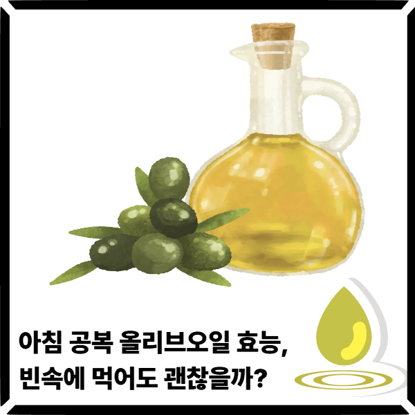  아침 공복 올리브오일 효능, 빈속에 먹어도 괜찮을까?
