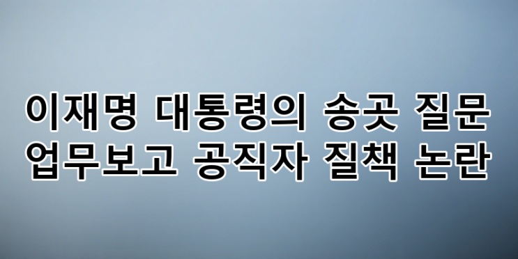 이재명 <b>대통령</b> 송곳 질문 업무보고 <b>공직자</b> 질책 논란 집중 분석... 