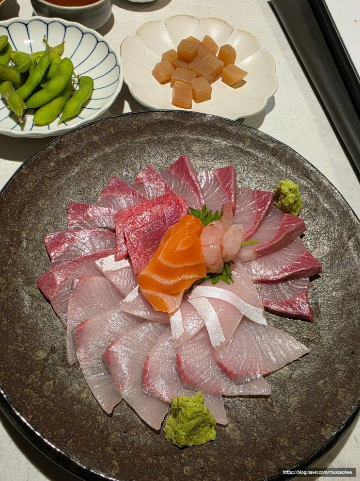  삼성중앙역 이자카야 지칸 사케 무한리필 대방어사시미맛집