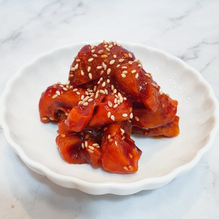  곶감 고추장 무침 만들기｜하루 지나면 장아찌처럼 더 맛있는 곶감요리