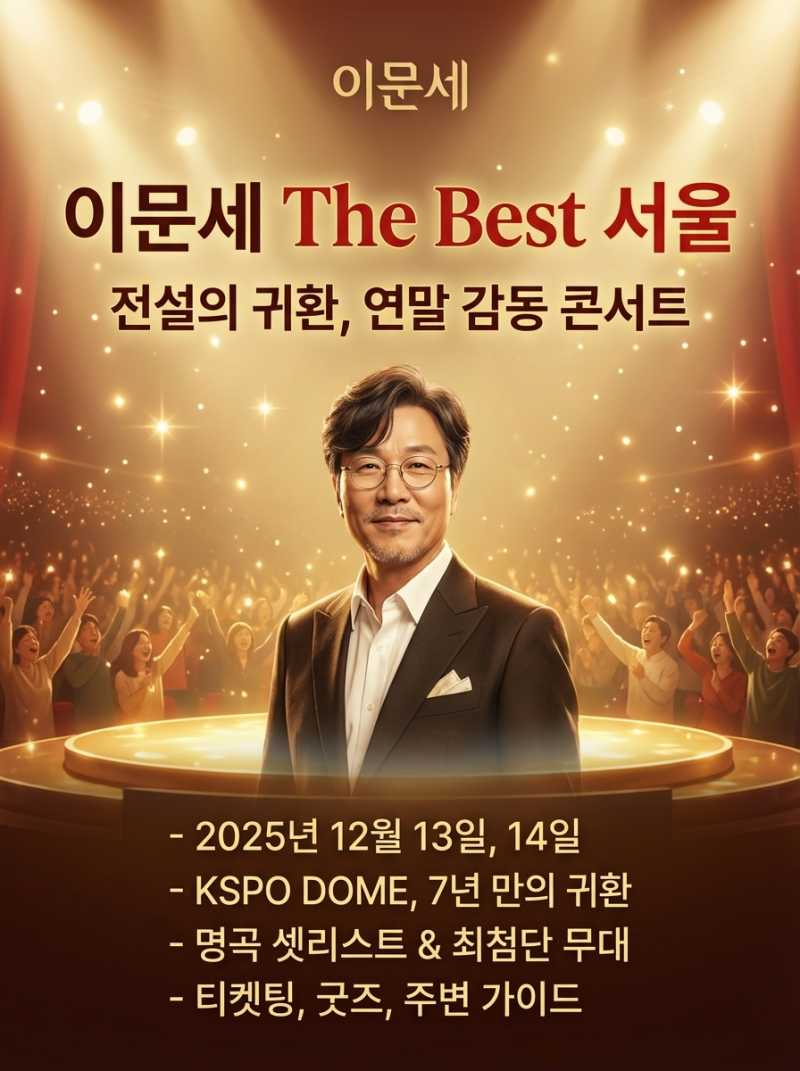 2025 이문세 The Best 서울 콘서트 완벽 공략 가이드