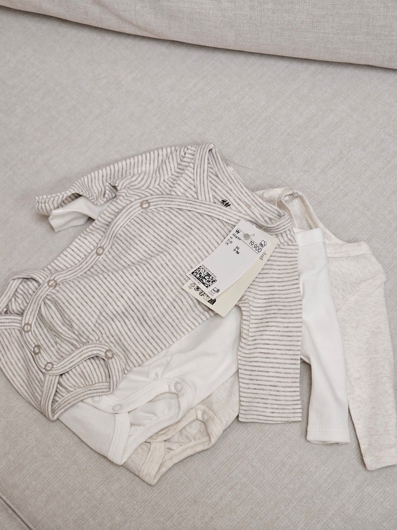 하남 스타필드 아기옷 H&M 세일 베이비 신생아 바디수트