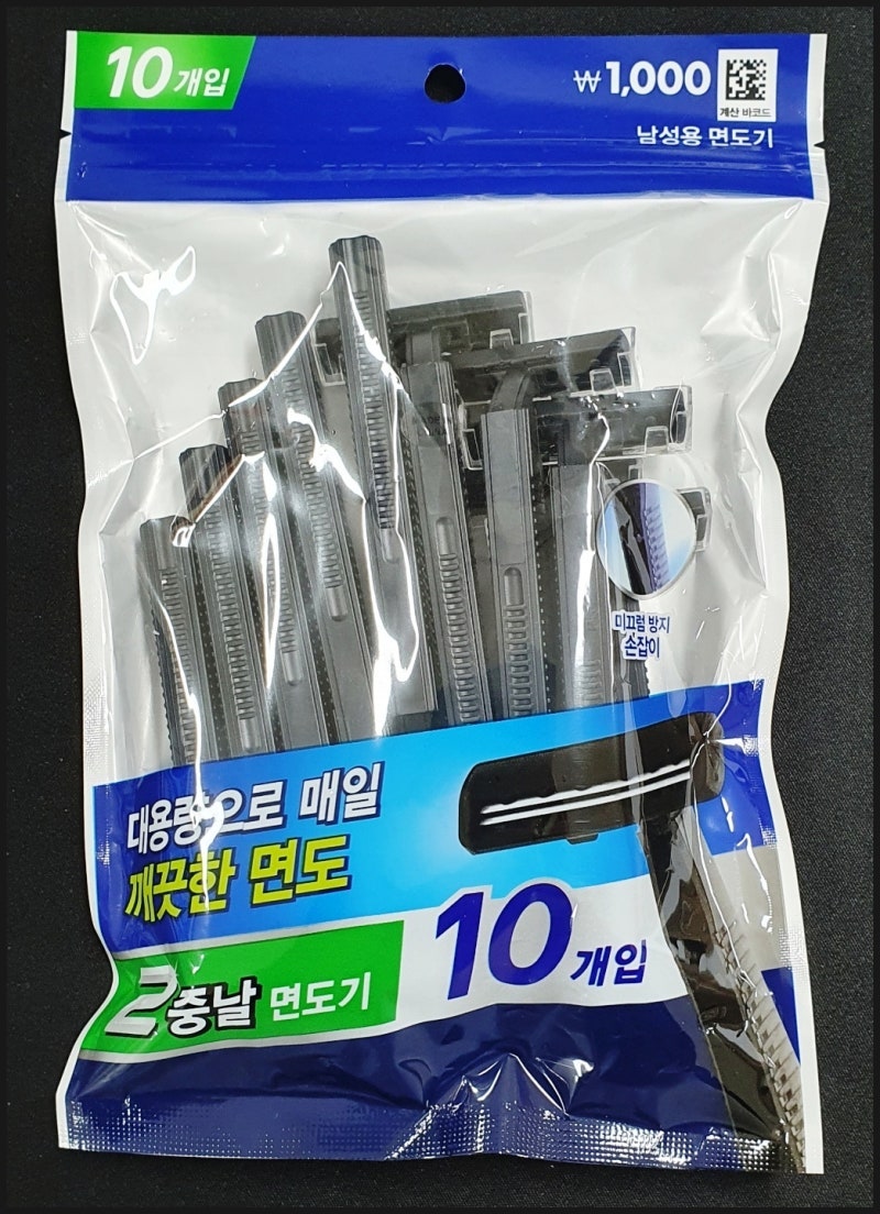 다이소, 쉬크, 도루코, 질레트 일회용 면도기 사용기