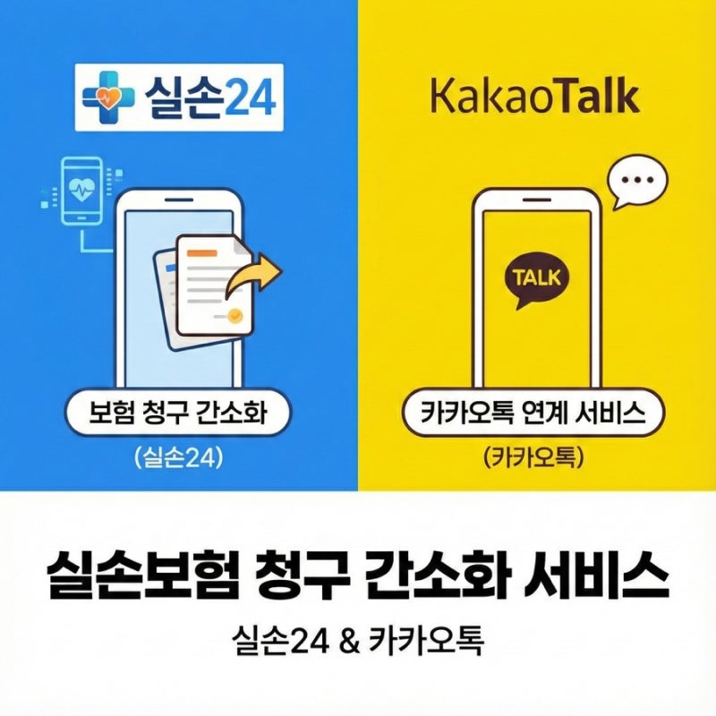 실손보험 청구 간소화 서비스 - 실손24와 카카오톡 연계 서비스