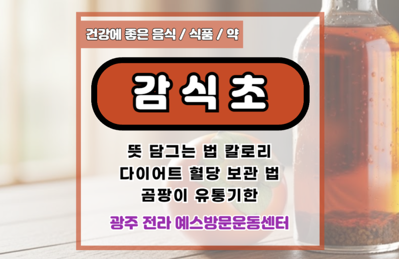 감식초 뜻 담그는법 칼로리 다이어트 혈당 보관법 곰팡이 유통기한