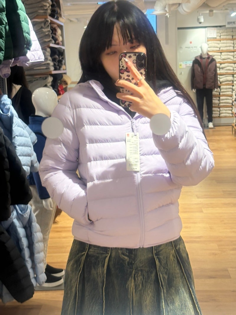 유니클로 키즈 경량패딩, 가성비 최고! 165cm 피팅 후기!