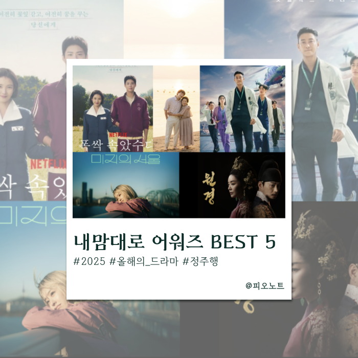  마음을 훔친 2025 올해의 드라마 BEST 5