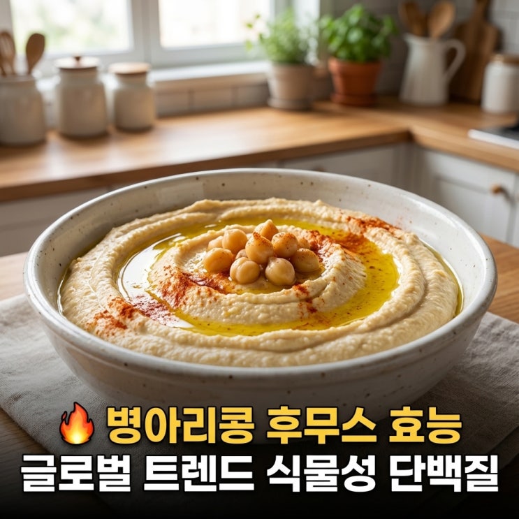   병아리콩 후무스 효능 | 글로벌 트렌드 식물성 단백질
