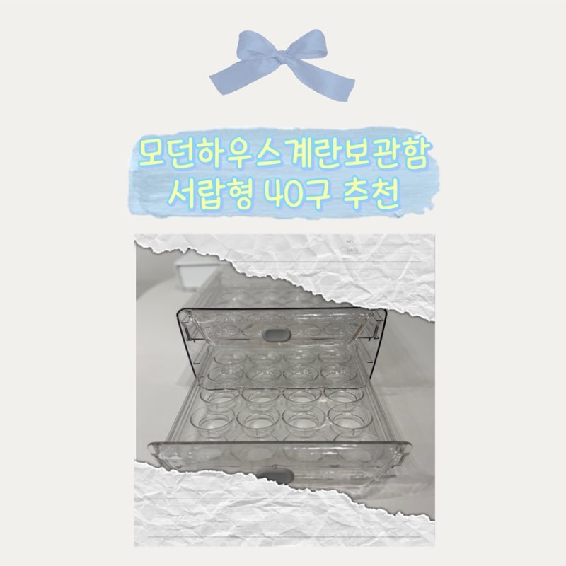 모던하우스 서랍형 계란보관함 40구 추천!