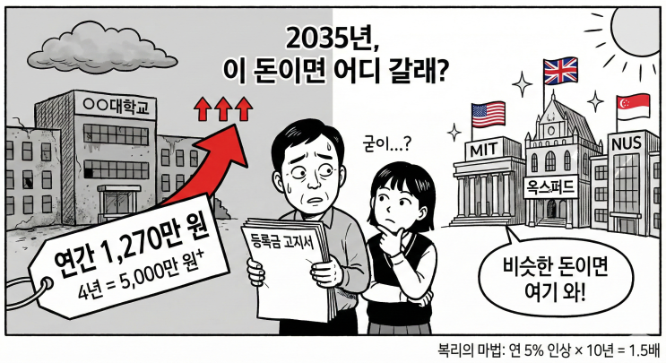 18년 만에 풀리는 사립대 <b>등록금</b> <b>규제</b>, 대학 소멸의 서막인가?