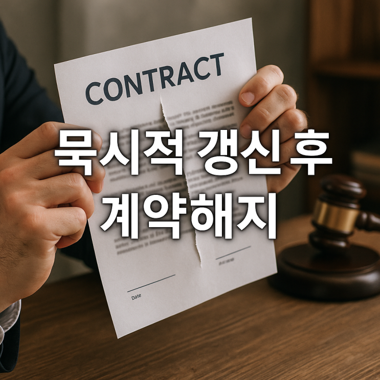 묵시적 갱신 후 계약해지 중개수수료 누가 낼까? 이사 통보 효력 3개월 및 복비 분쟁 완벽 정리