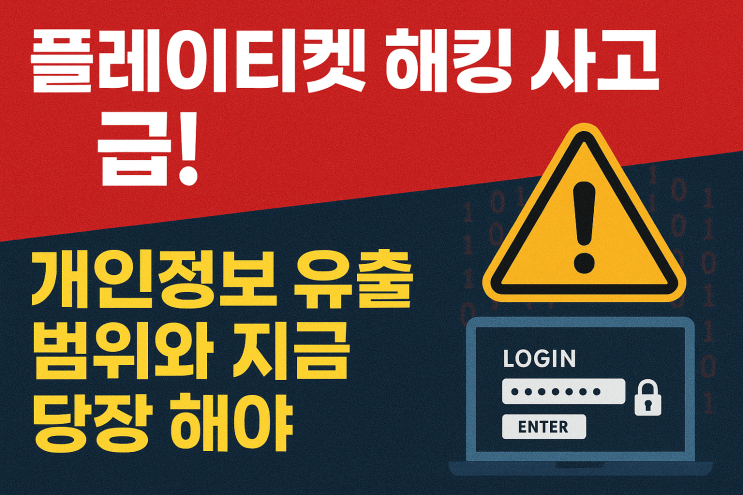  플레이티켓 해킹 사고 긴급! 개인정보 유출 범위와 지금 당장 해야 할 일